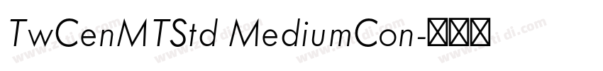 TwCenMTStd MediumCon字体转换